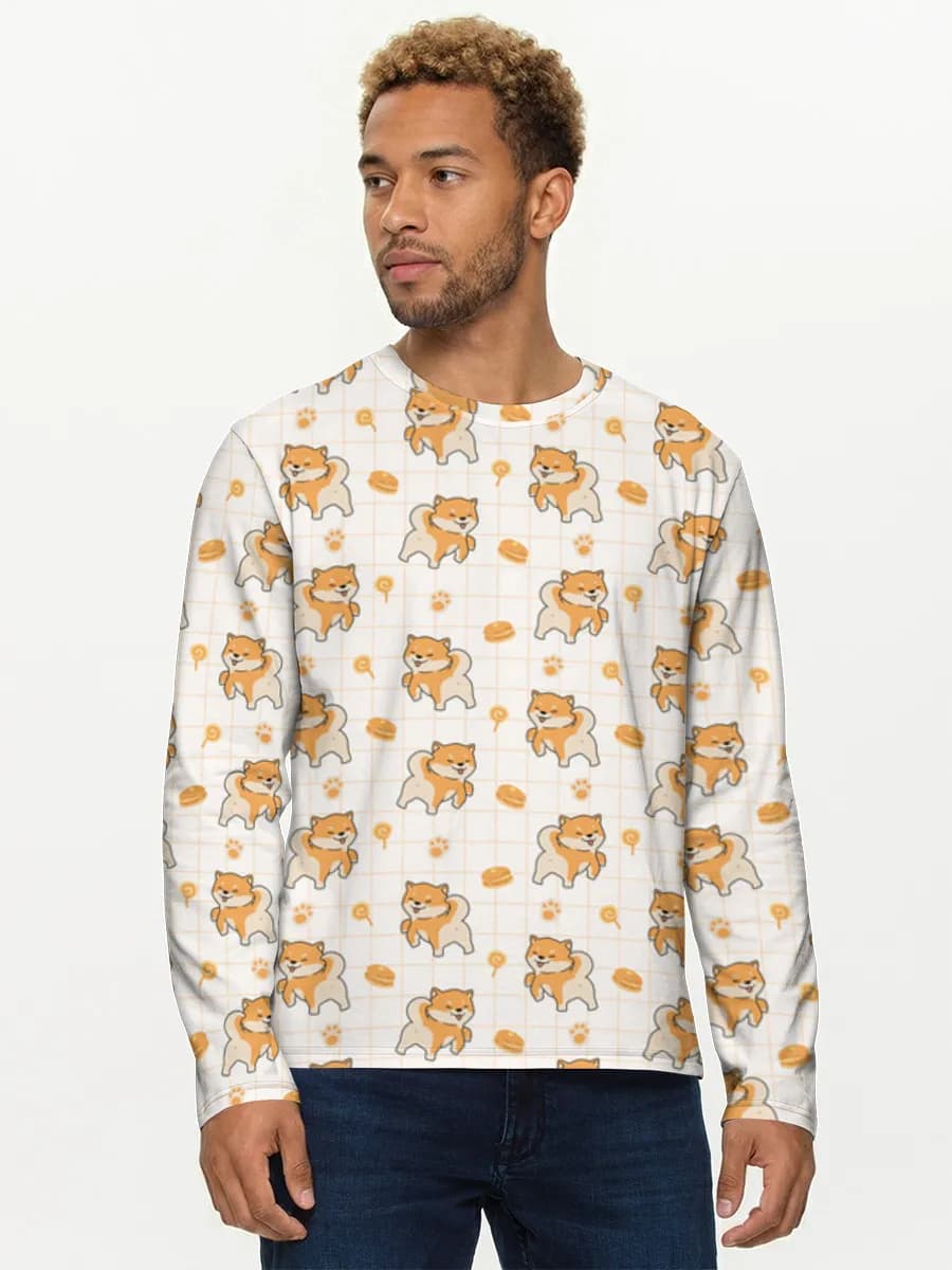 Men's cotton long sleeve shirt