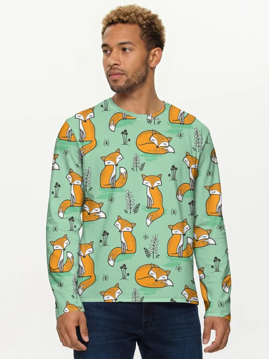 Men's cotton long sleeve shirt