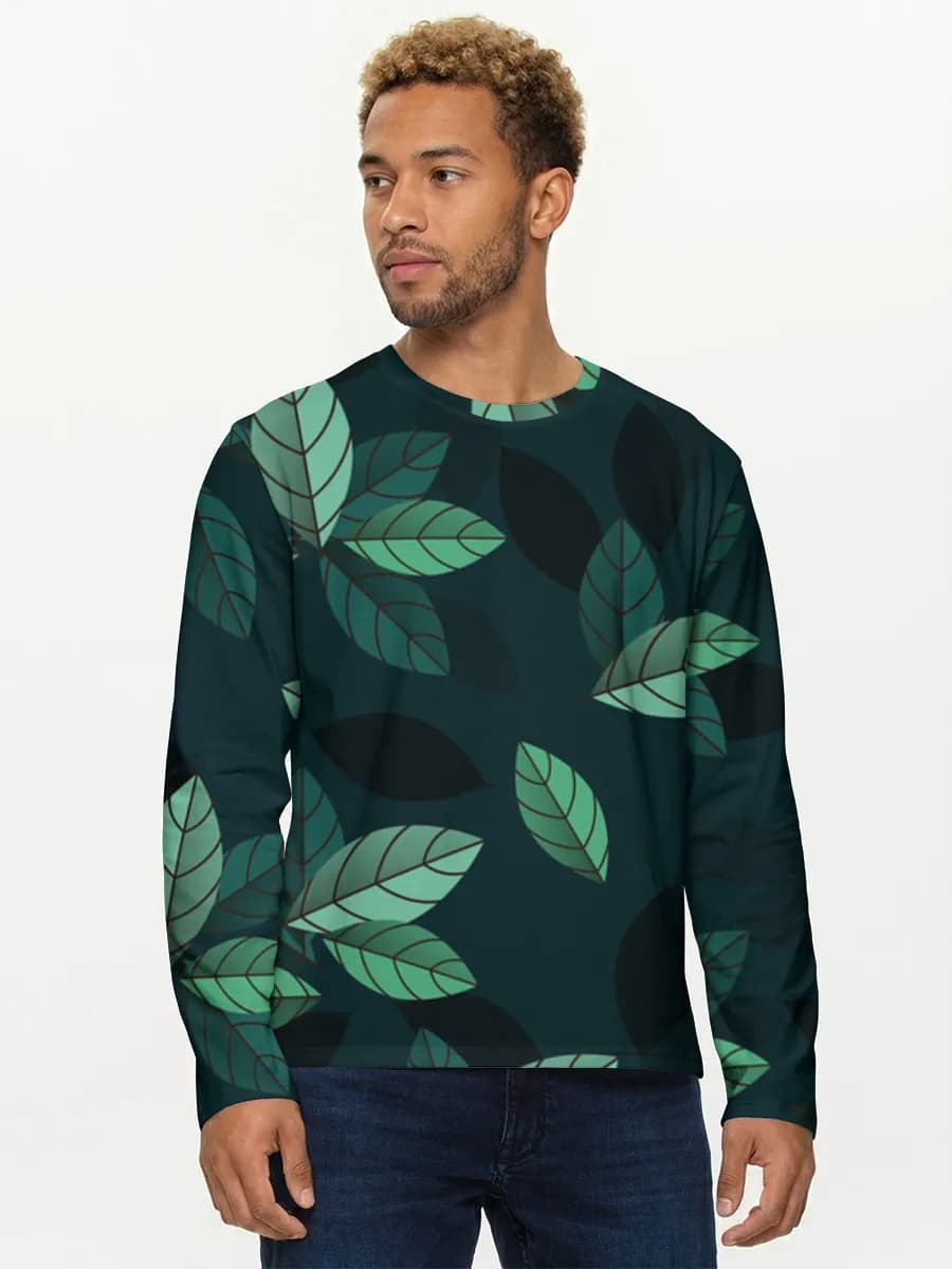 Men's cotton long sleeve shirt