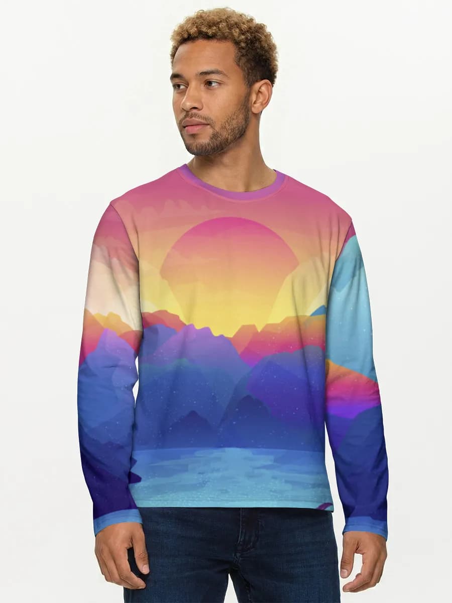 Men's cotton long sleeve shirt