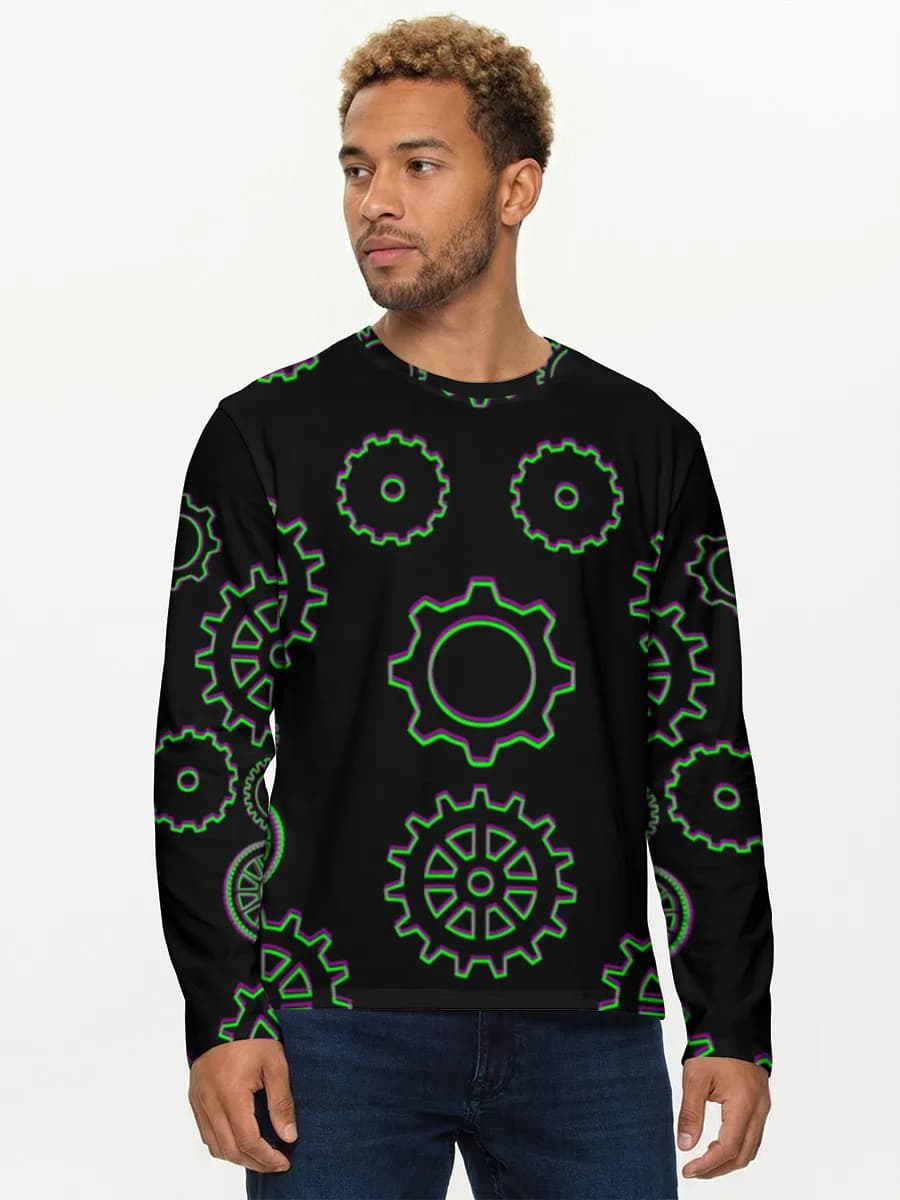 Men's cotton long sleeve shirt