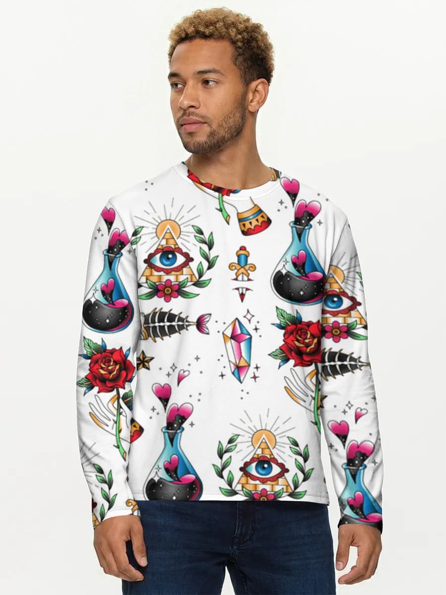 Men's cotton long sleeve shirt