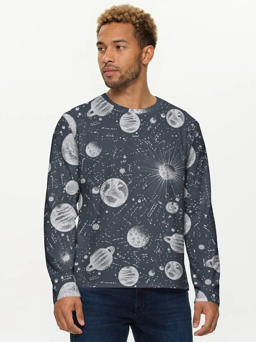 Men's cotton long sleeve shirt
