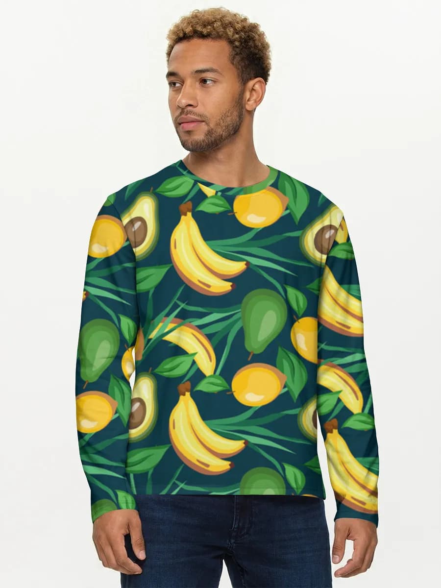 Men's cotton long sleeve shirt