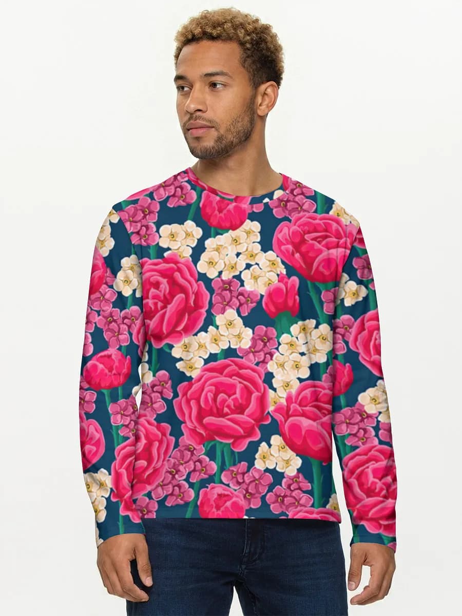 Men's cotton long sleeve shirt