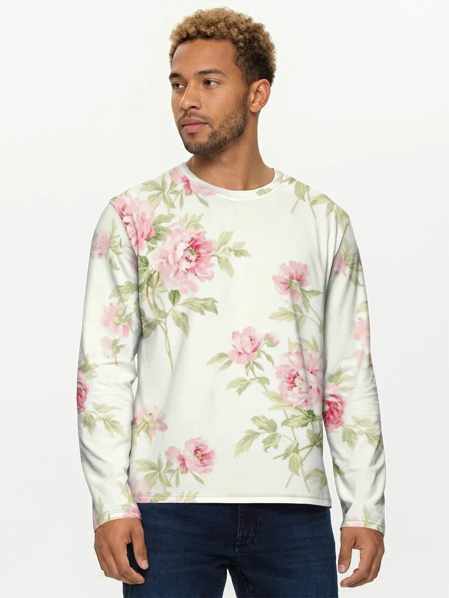 Men's cotton long sleeve shirt