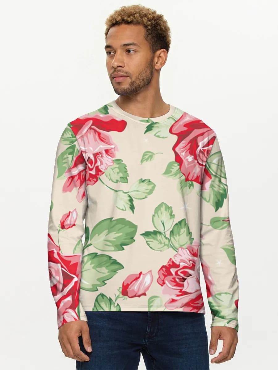 Men's cotton long sleeve shirt