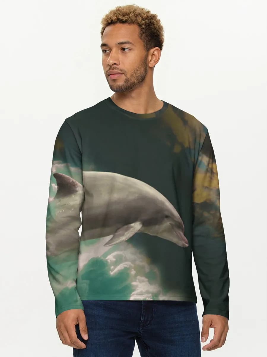 Men's cotton long sleeve shirt