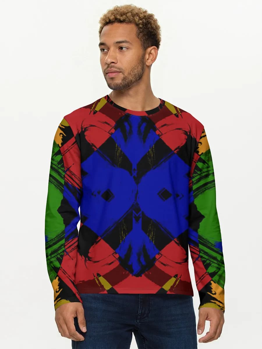 Men's cotton long sleeve shirt