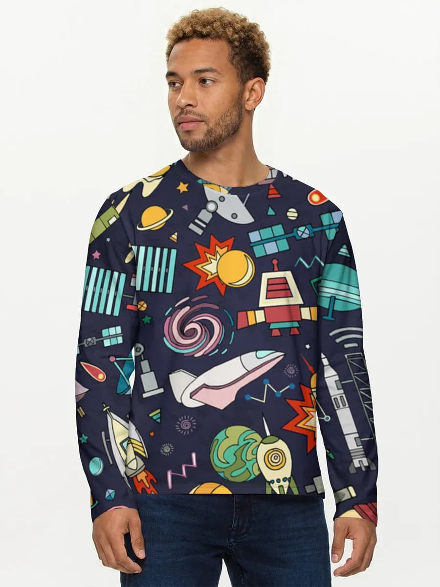 Men's cotton long sleeve shirt