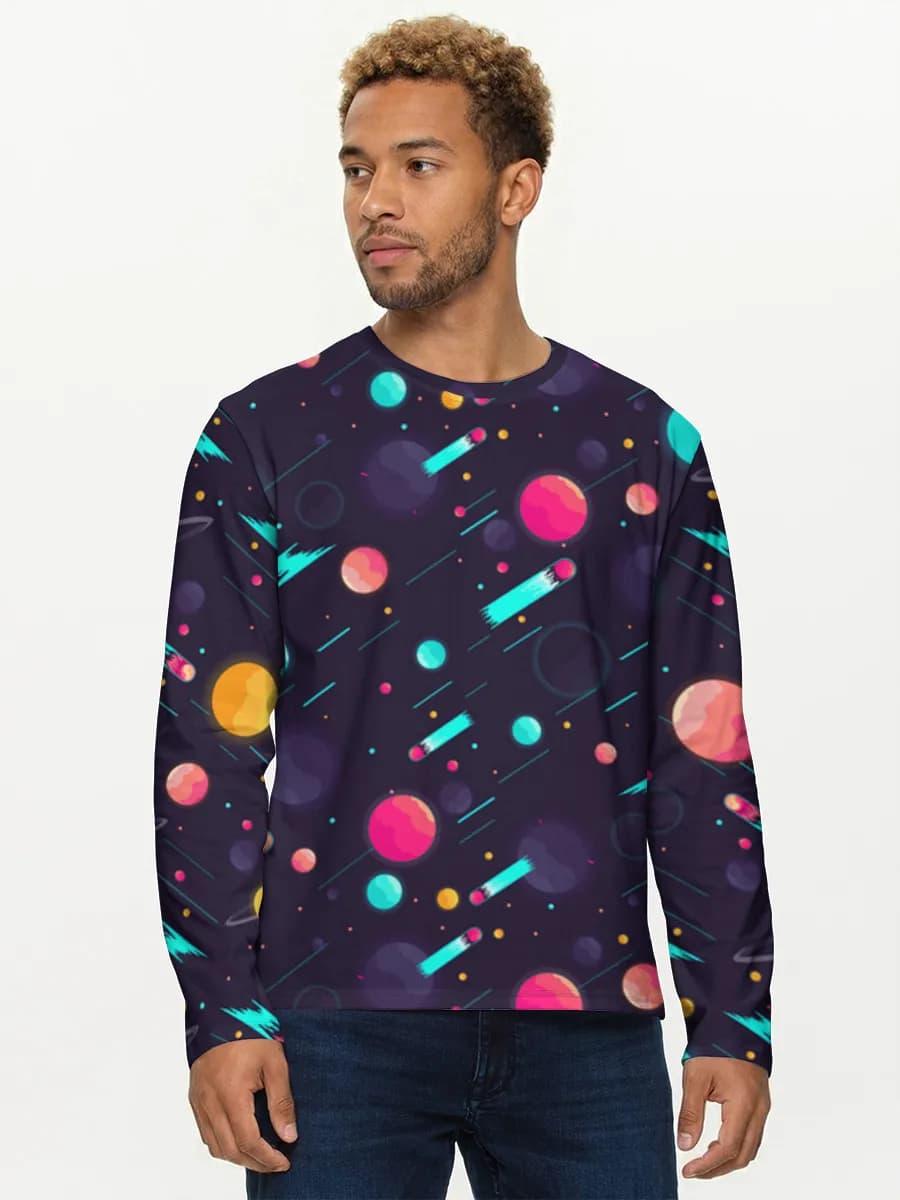 Men's cotton long sleeve shirt