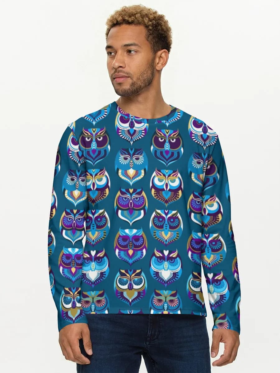 Colorful Geometric Owls