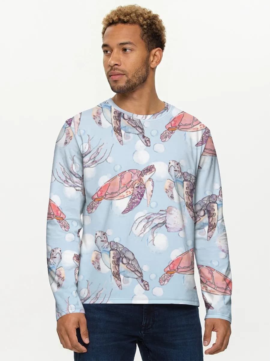 Men's cotton long sleeve shirt