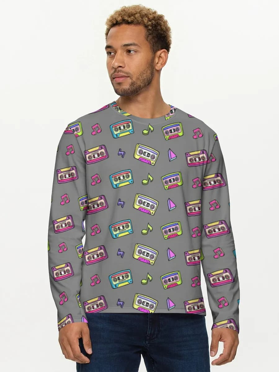Men's cotton long sleeve shirt