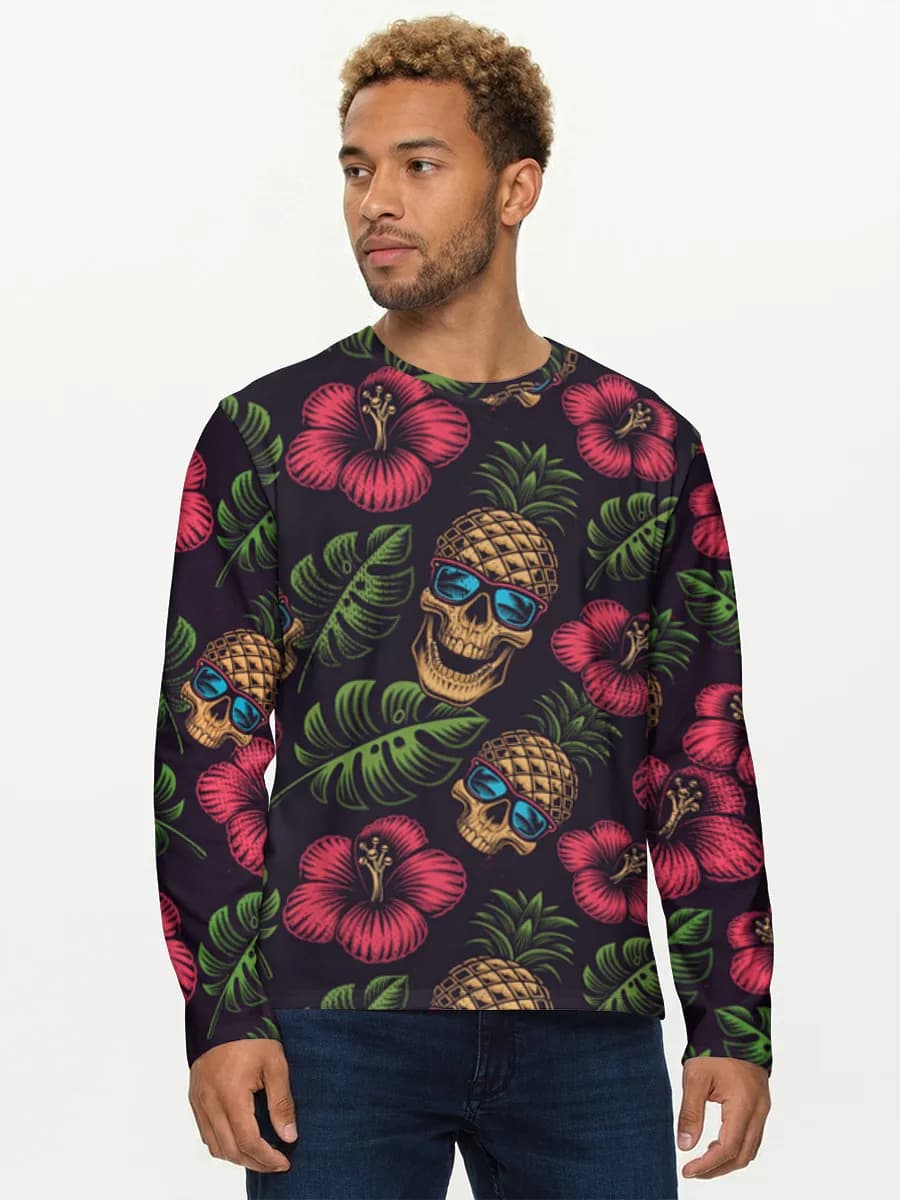 Men's cotton long sleeve shirt