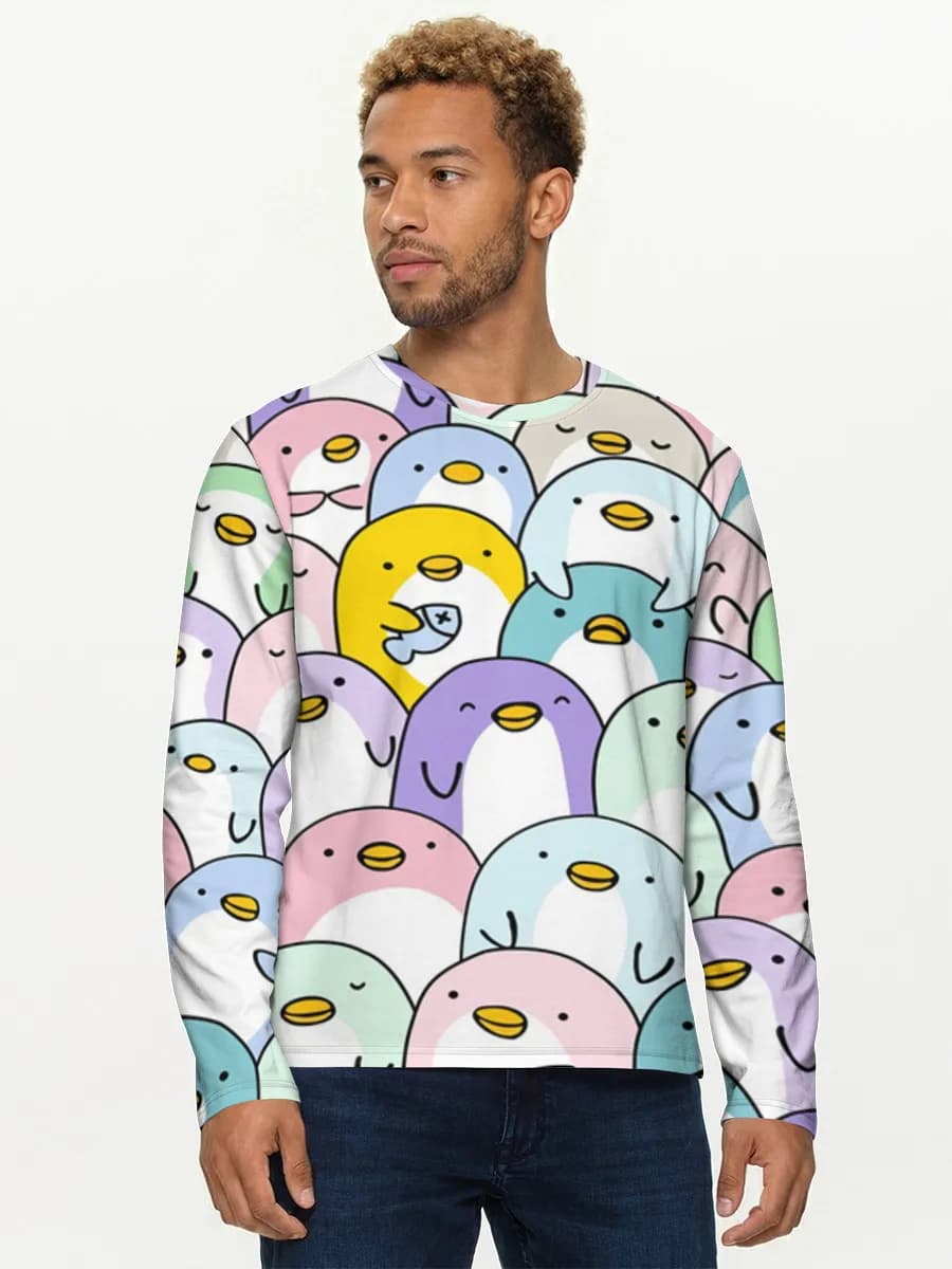 Pastel Penguin Crowd