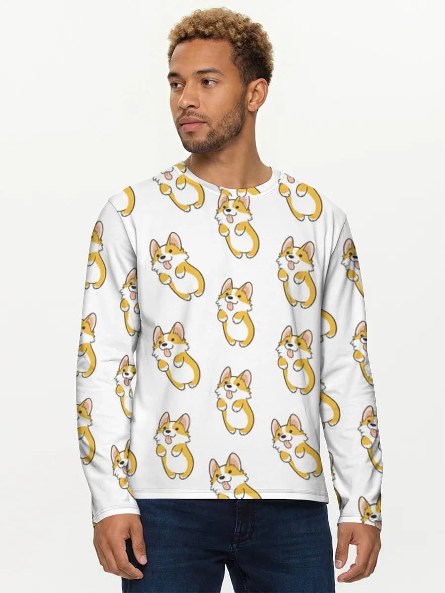 Men's cotton long sleeve shirt