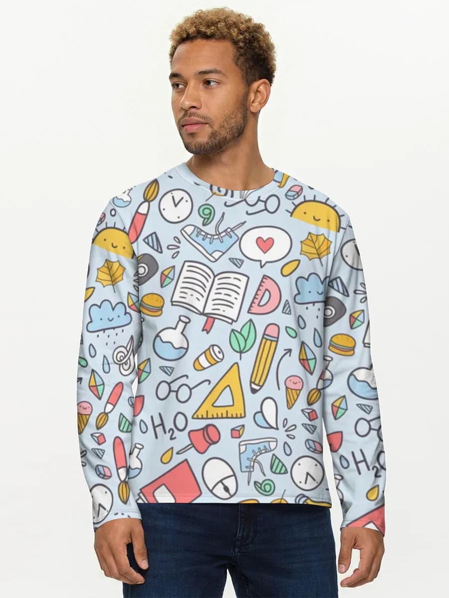 Men's cotton long sleeve shirt