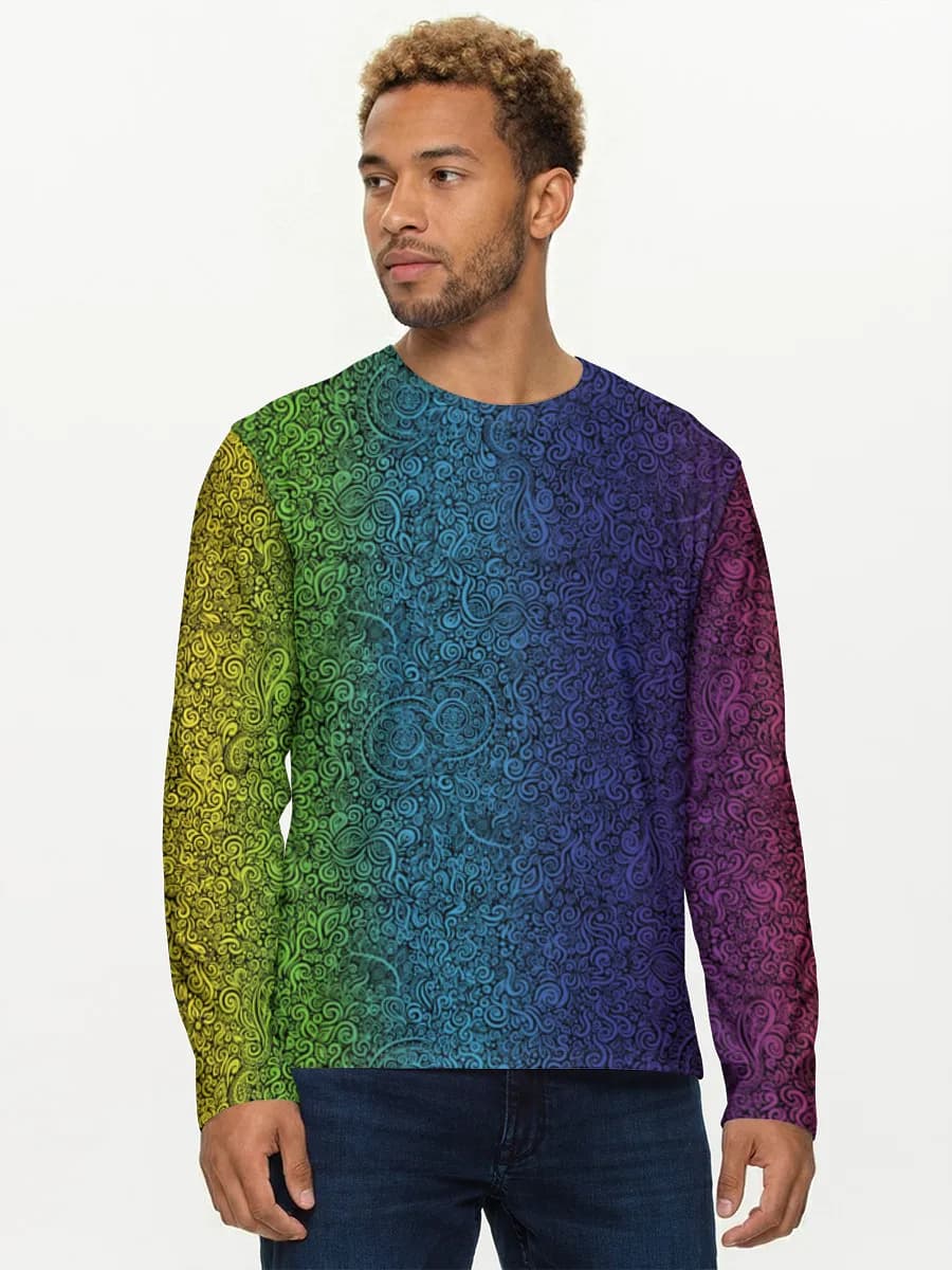 Men's cotton long sleeve shirt