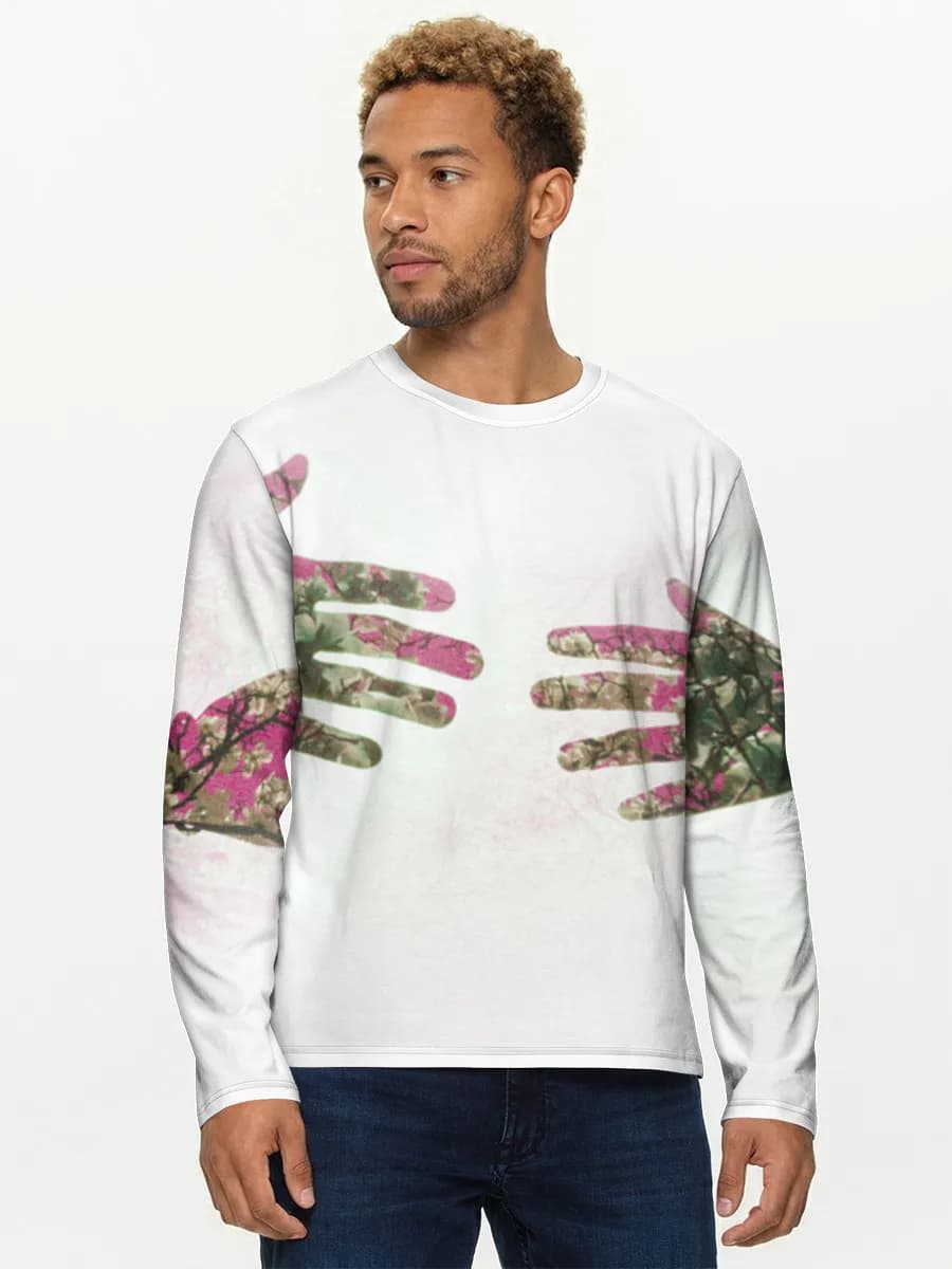 Men's cotton long sleeve shirt