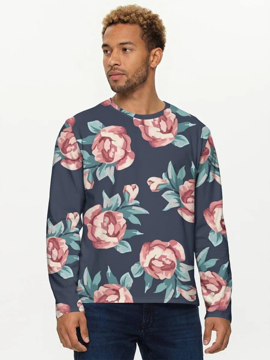 Men's cotton long sleeve shirt