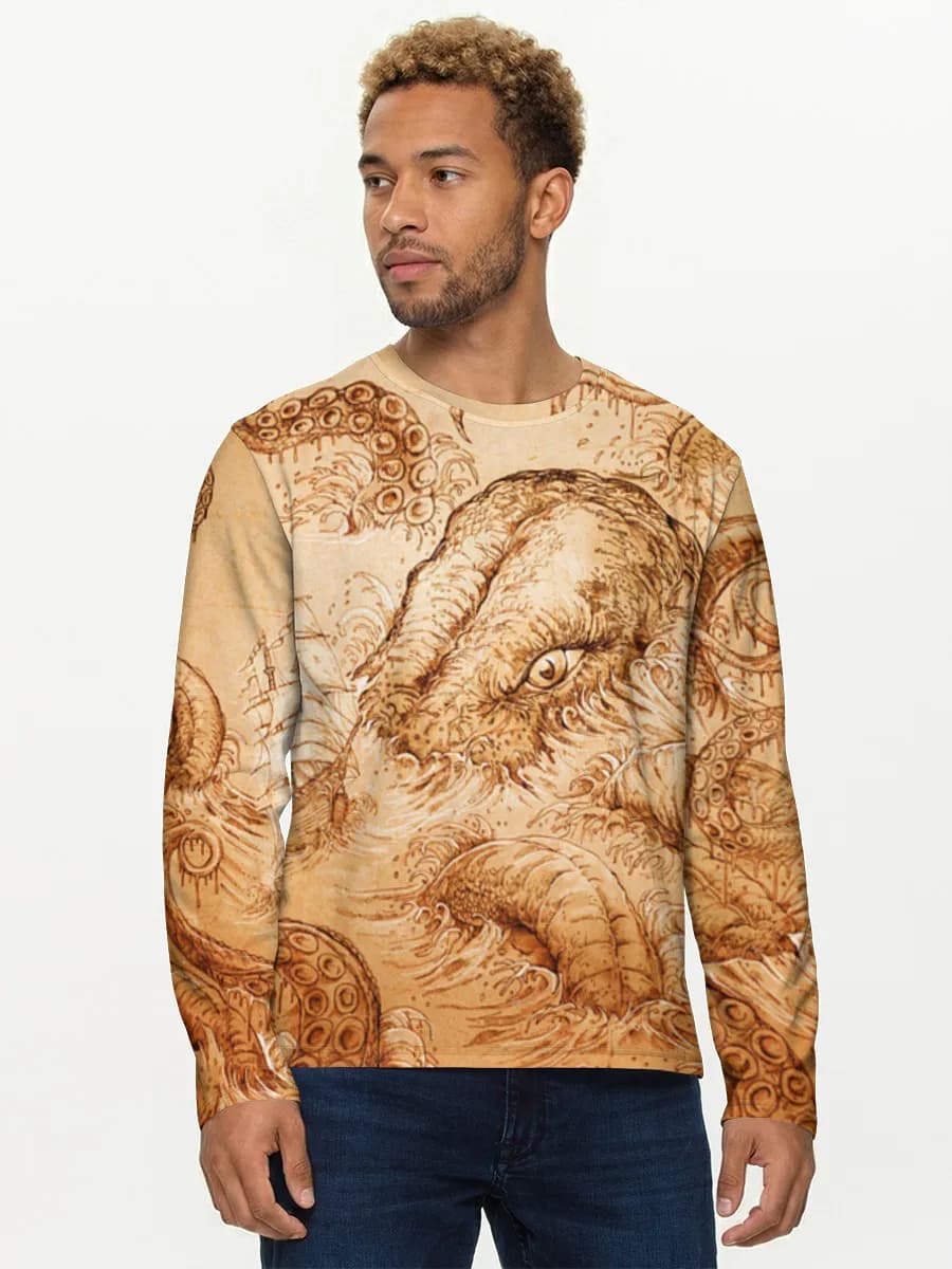 Men's cotton long sleeve shirt