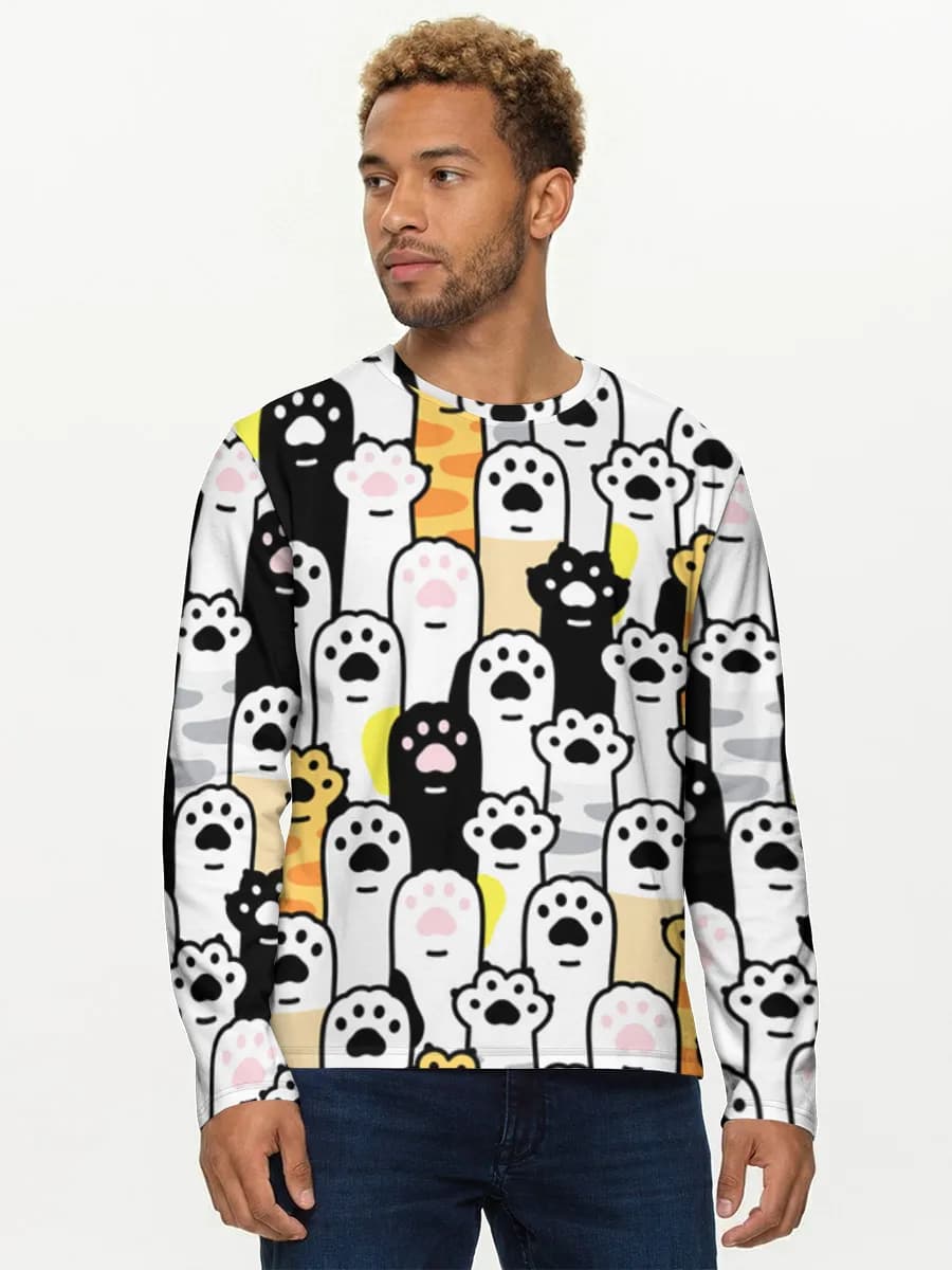 Men's cotton long sleeve shirt