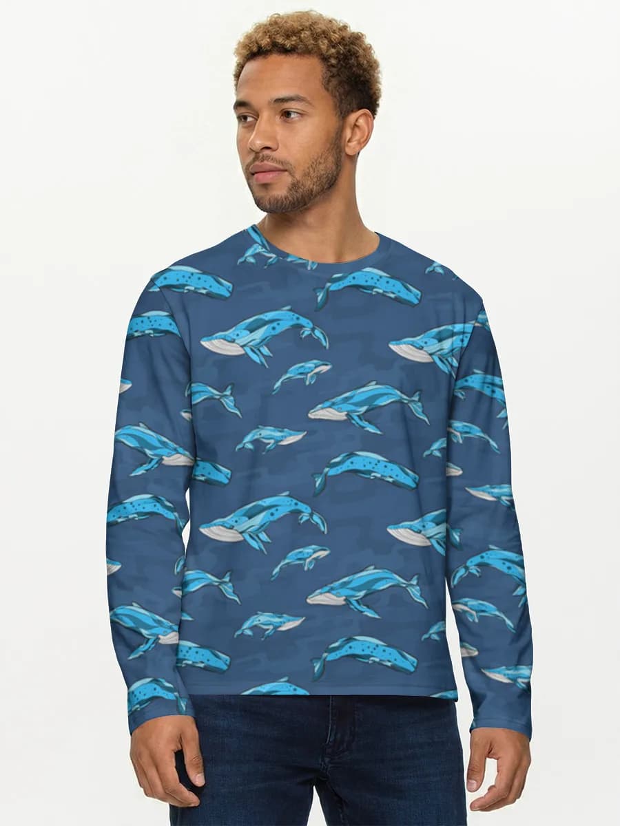 Men's cotton long sleeve shirt