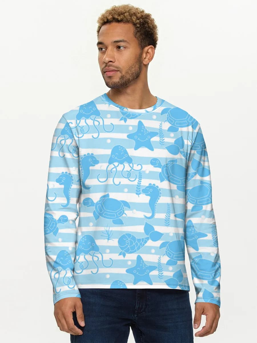 Men's cotton long sleeve shirt