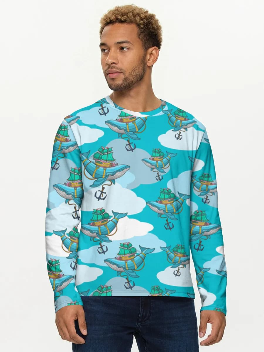 Men's cotton long sleeve shirt