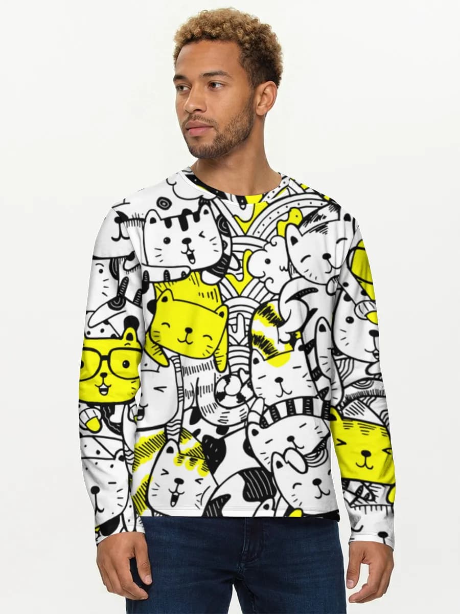 Men's cotton long sleeve shirt