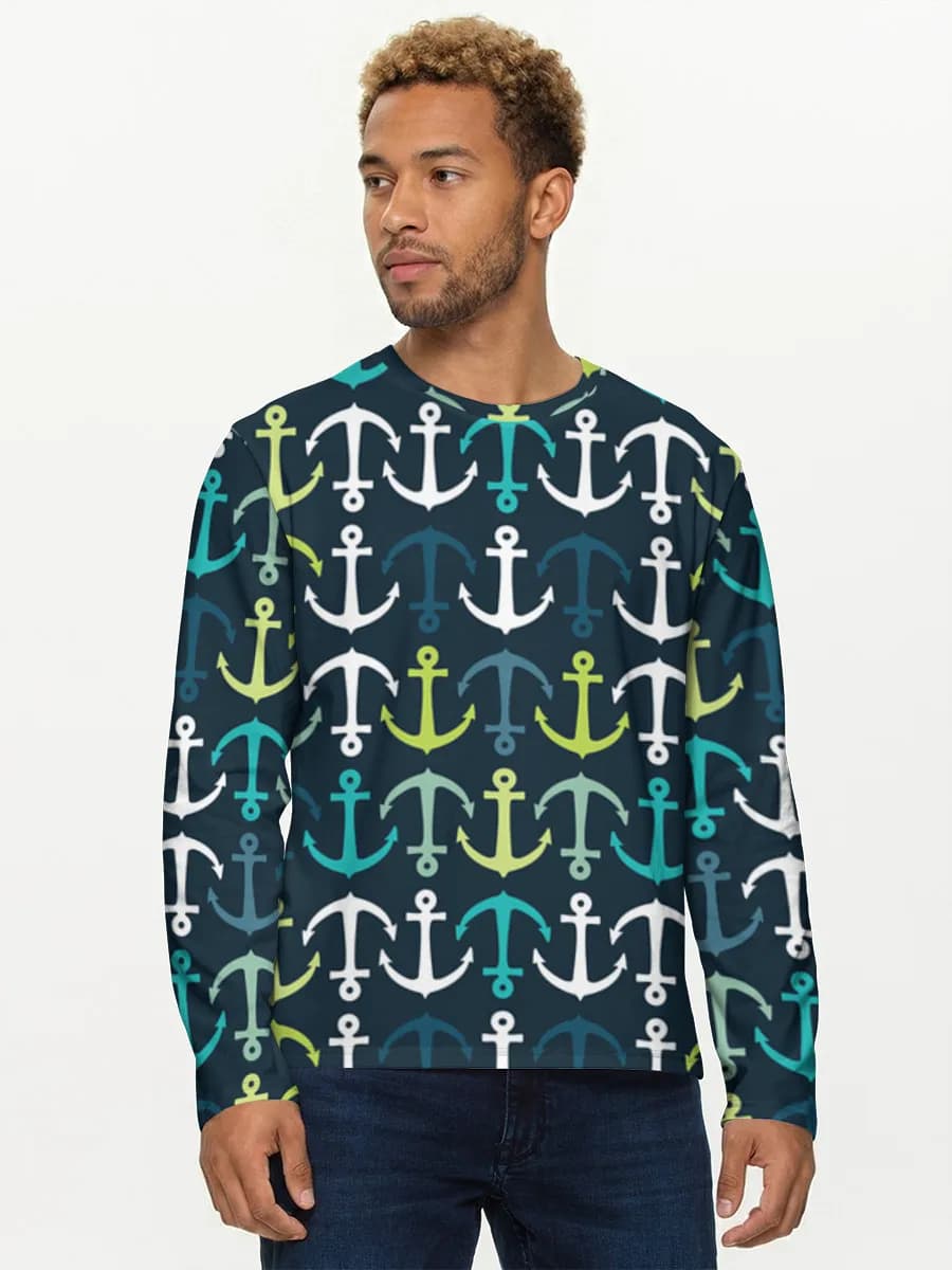 Men's cotton long sleeve shirt