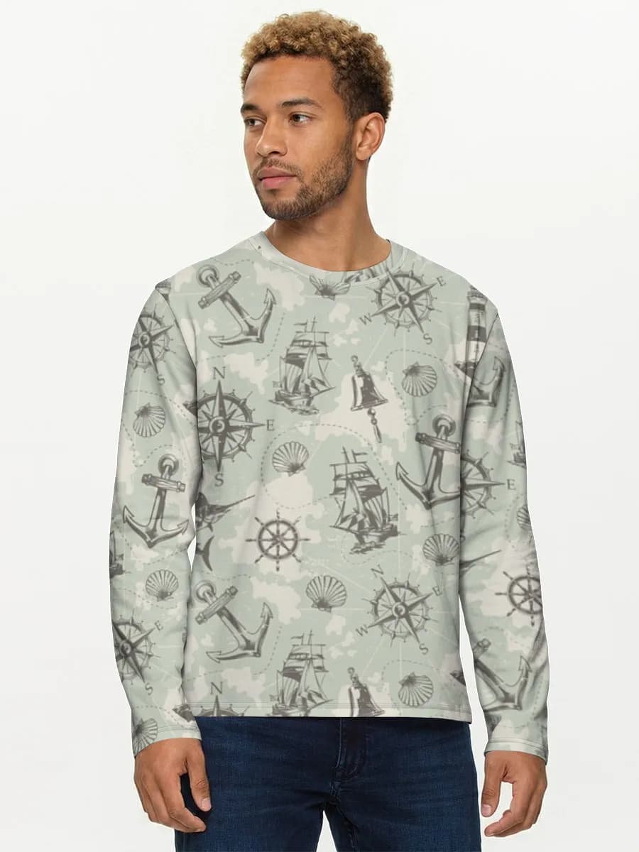 Men's cotton long sleeve shirt