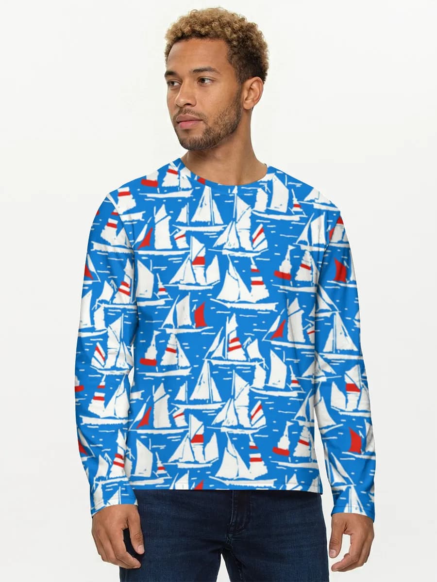 Men's cotton long sleeve shirt