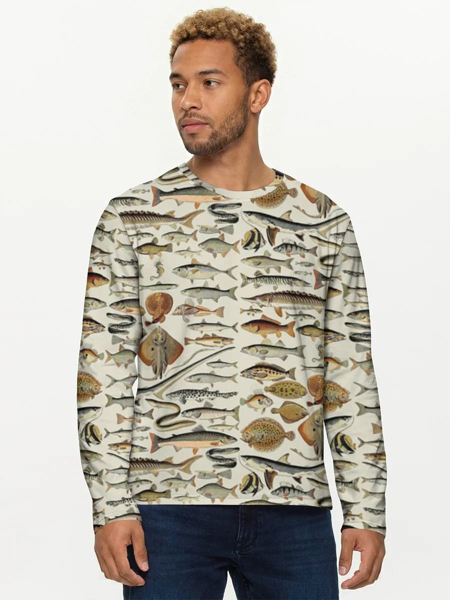 Men's cotton long sleeve shirt