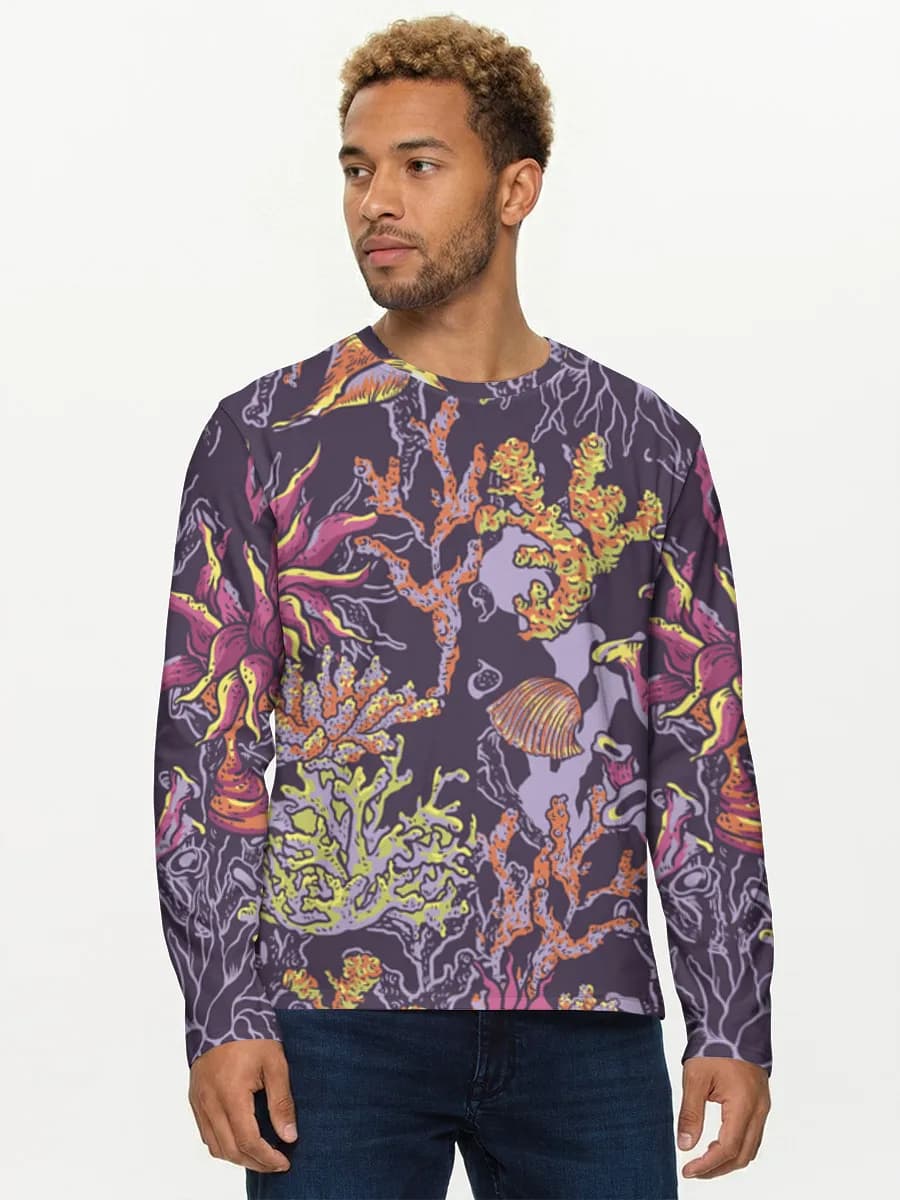 Men's cotton long sleeve shirt