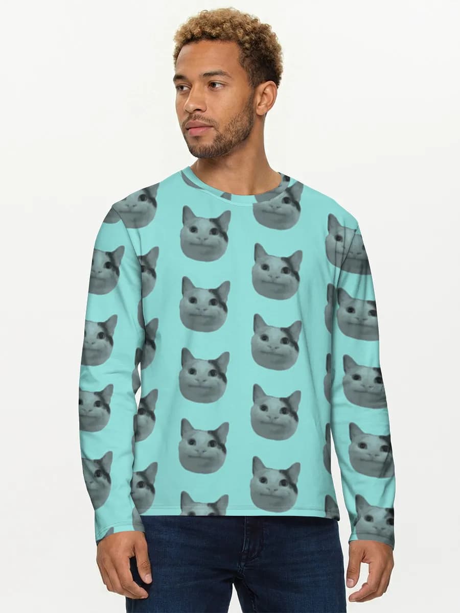 Men's cotton long sleeve shirt
