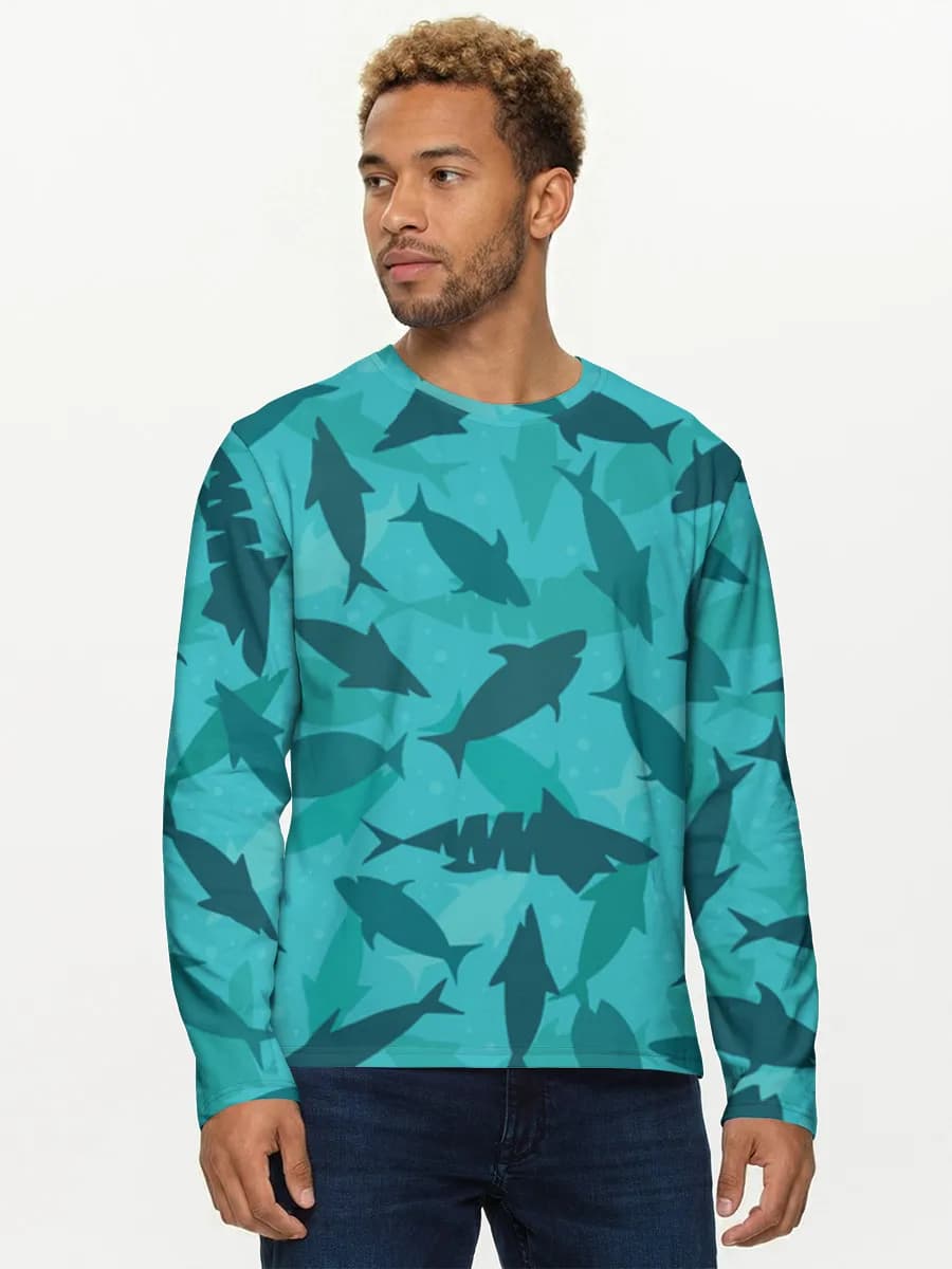 Men's cotton long sleeve shirt