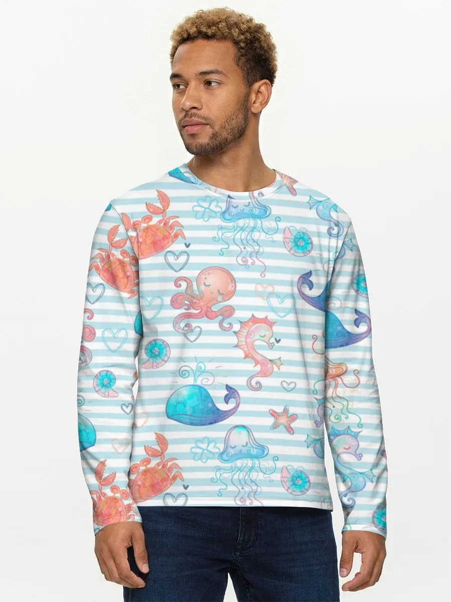Men's cotton long sleeve shirt