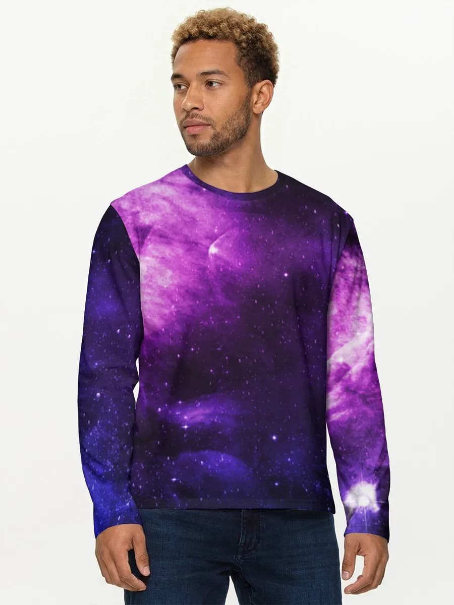 Purple Nebula Starfield