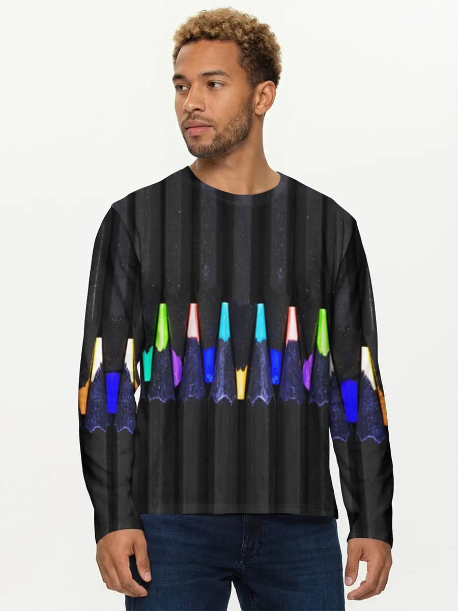 Men's cotton long sleeve shirt
