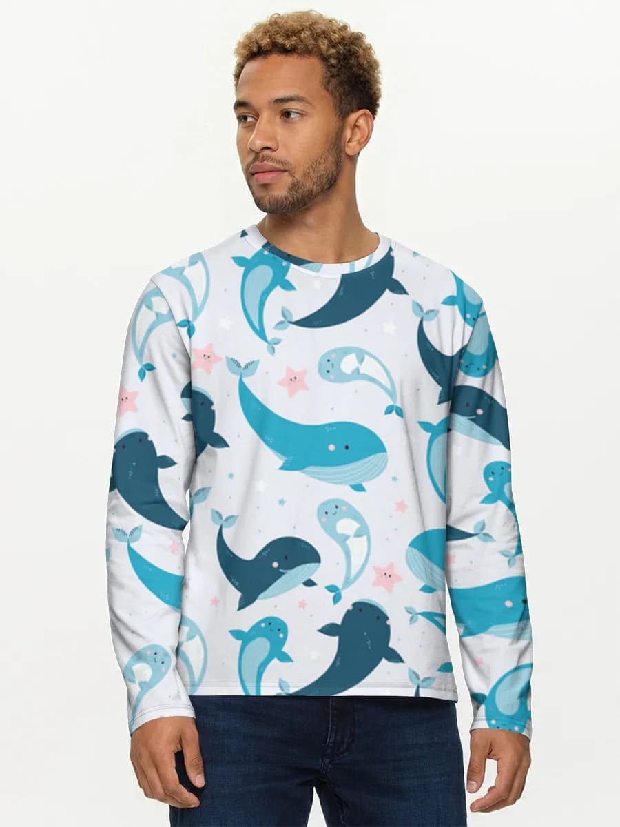 Men's cotton long sleeve shirt