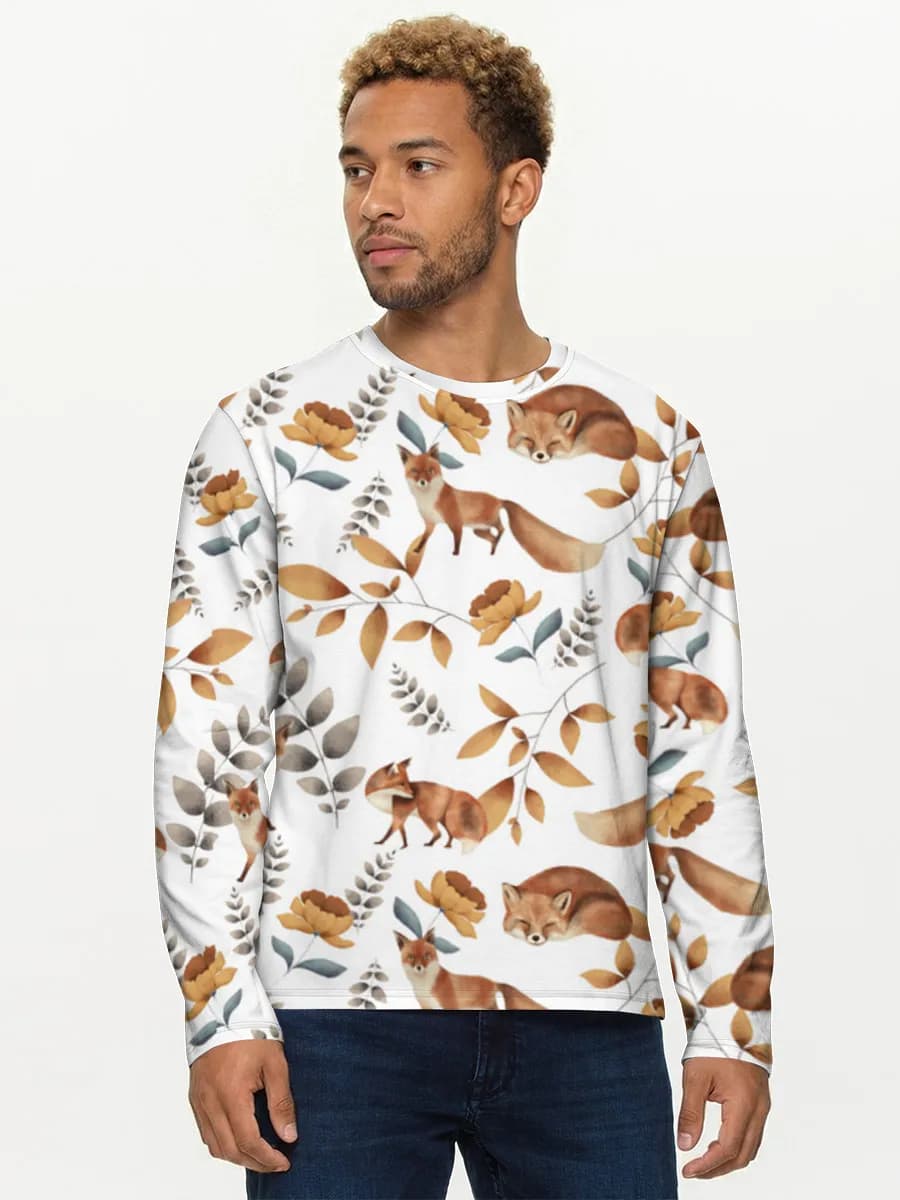 Men's cotton long sleeve shirt