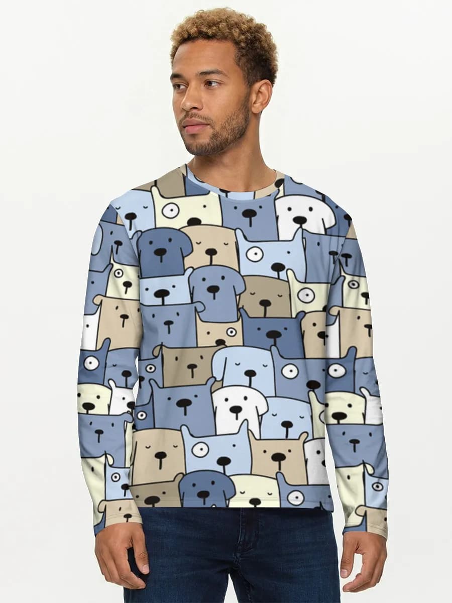 Men's cotton long sleeve shirt