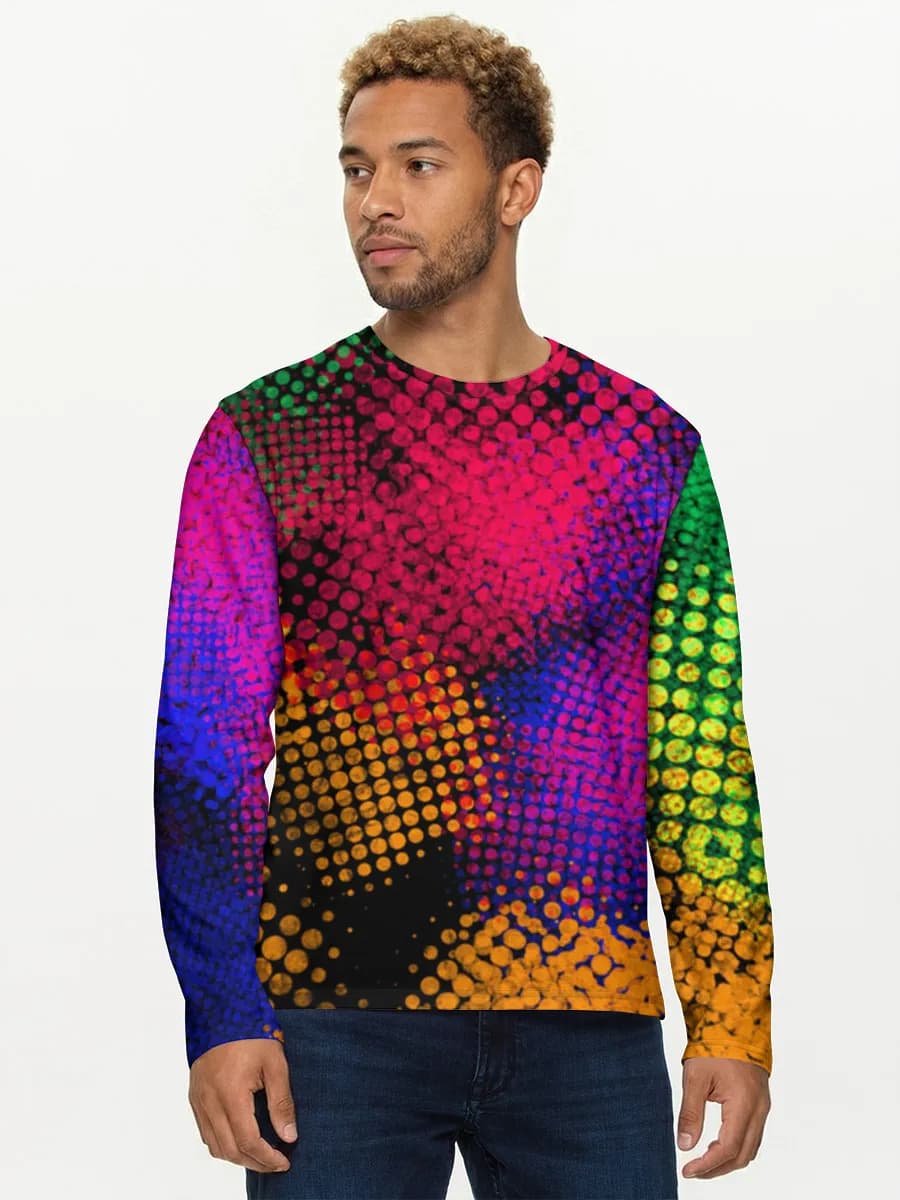 Neon Halftone Color Burst