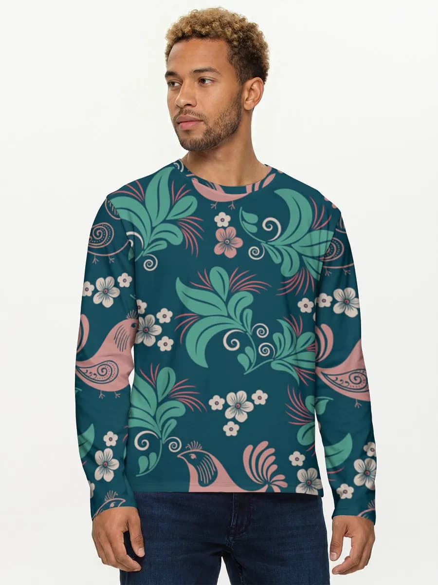 Men's cotton long sleeve shirt