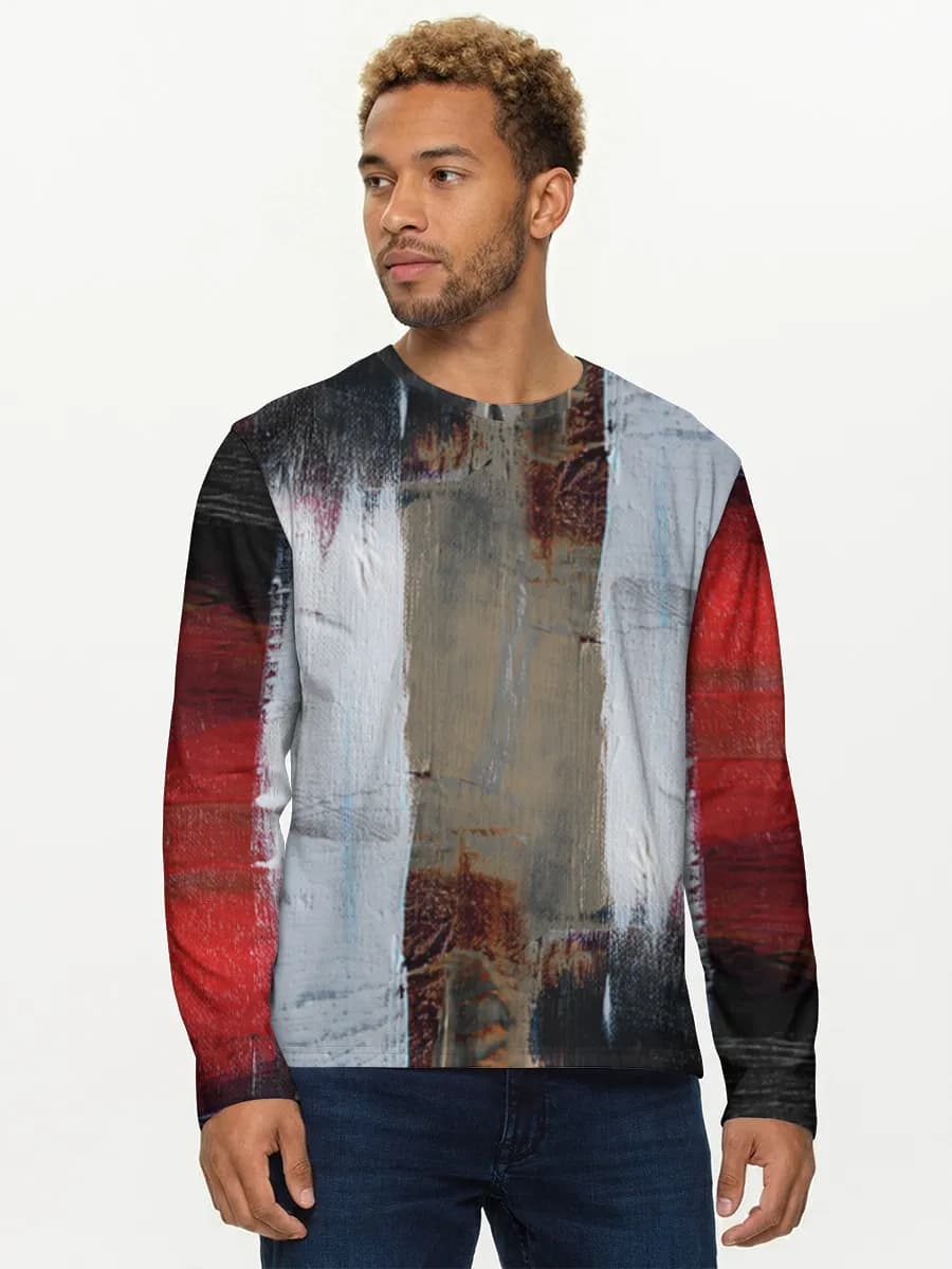 Men's cotton long sleeve shirt