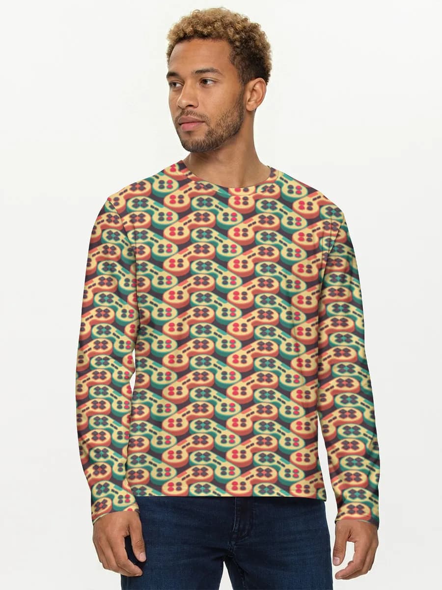 Men's cotton long sleeve shirt
