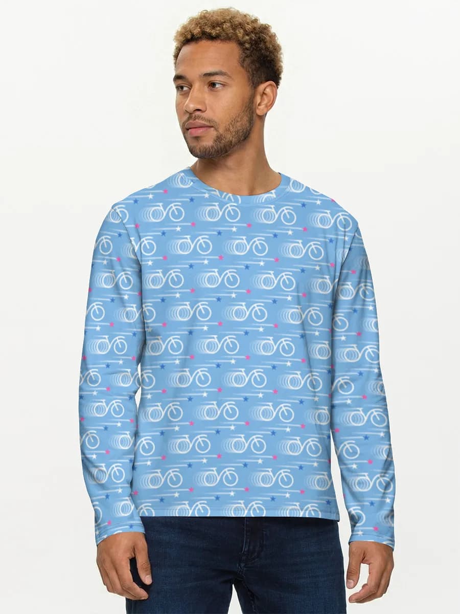 Men's cotton long sleeve shirt