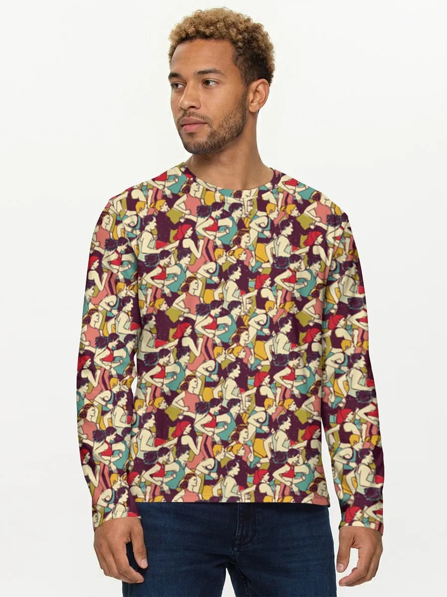 Men's cotton long sleeve shirt